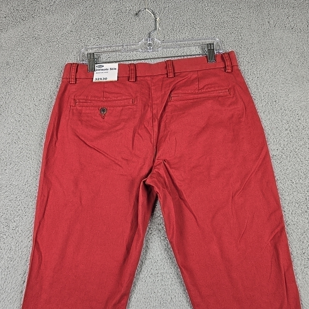 Old Navy Ultimate Slim Built In Flex Red Women's Pants Size 32 X 30 - Picture 11 of 16